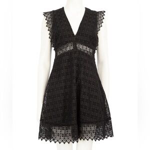 Sandro Black Lace Dress
